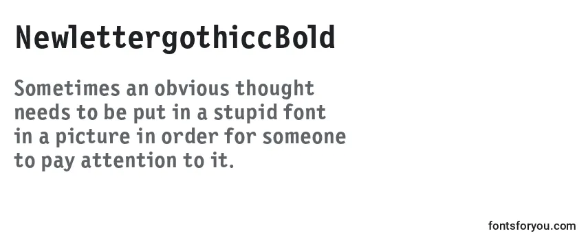 NewlettergothiccBold-fontti