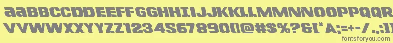 Lefthandlukeleft Font – Gray Fonts on Yellow Background