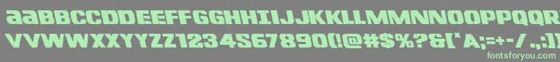 Lefthandlukeleft Font – Green Fonts on Gray Background