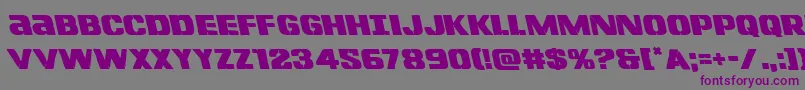 Lefthandlukeleft Font – Purple Fonts on Gray Background