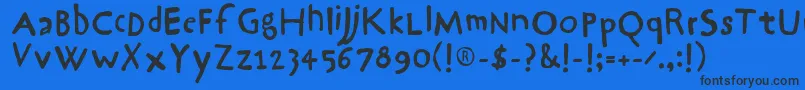 Подробнее о шрифте Hrawolam Шрифт Hrawolam – чёрные шрифты на синем фоне