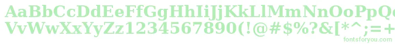 Verasebd Font – Green Fonts on White Background