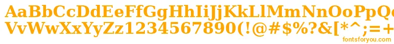 Шрифт Verasebd – оранжевые шрифты