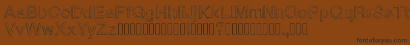 Blockbasic Font – Black Fonts on Brown Background