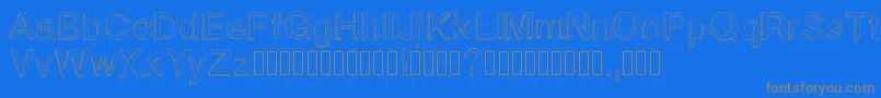 Blockbasic Font – Gray Fonts on Blue Background