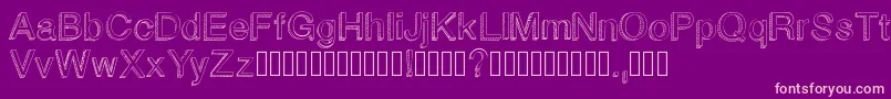 Blockbasic Font – Pink Fonts on Purple Background