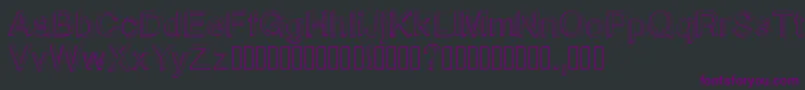 Blockbasic-Schriftart – Violette Schriften auf schwarzem Hintergrund