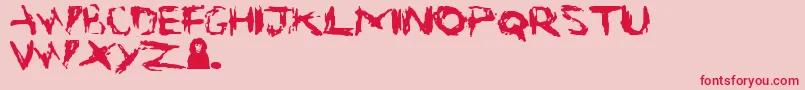 fuente Suicide – Fuentes Rojas Sobre Fondo Rosa