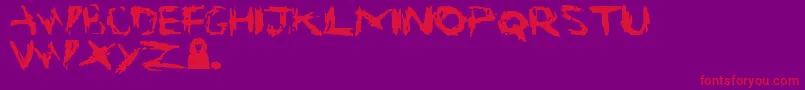 fuente Suicide – Fuentes Rojas Sobre Fondo Morado