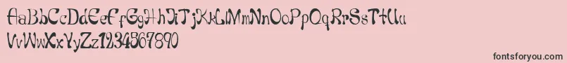 More about Navz Font Navz Font – Black Fonts on Pink Background