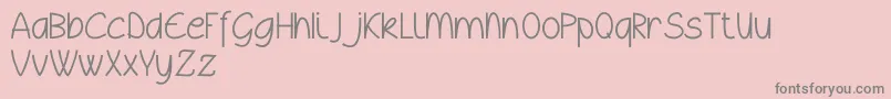 Wyllamdemo Font – Gray Fonts on Pink Background