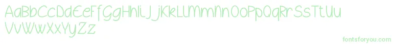 Wyllamdemo Font – Green Fonts on White Background