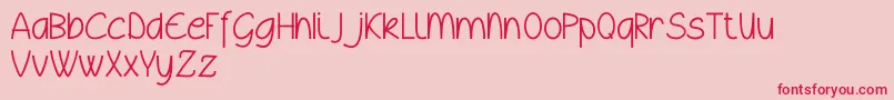 Wyllamdemo Font – Red Fonts on Pink Background