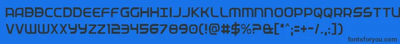 Fedservicelightcond Font – Black Fonts on Blue Background