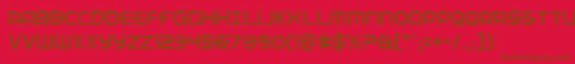 Fedservicelightcond Font – Brown Fonts on Red Background