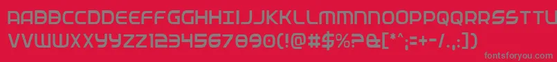 Fedservicelightcond Font – Gray Fonts on Red Background