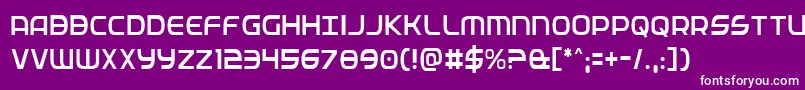 Fedservicelightcond Font – White Fonts on Purple Background