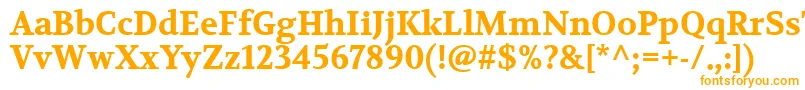 VolkhovBold Font – Orange Fonts on White Background