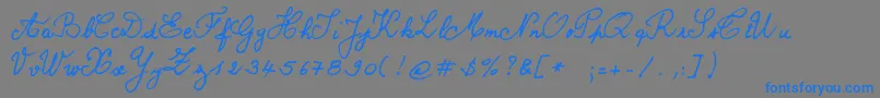 Lisätietoja Bernard-fontista Bernard-fontti – siniset fontit harmaalla taustalla