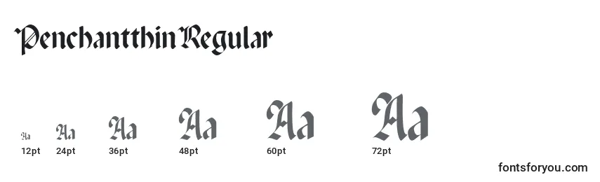 PenchantthinRegular Font Sizes