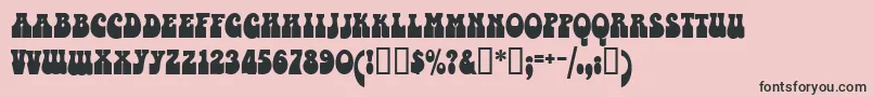 Valentina Font – Black Fonts on Pink Background