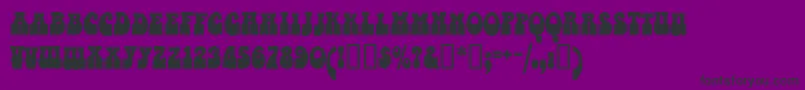 Valentina Font – Black Fonts on Purple Background