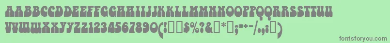 Valentina Font – Gray Fonts on Green Background