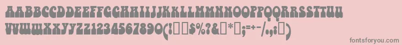 Valentina Font – Gray Fonts on Pink Background