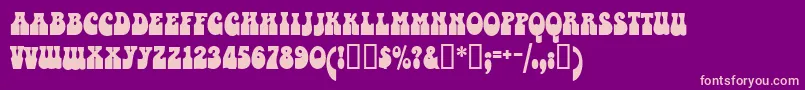 Valentina Font – Pink Fonts on Purple Background