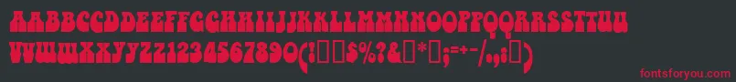 Valentina Font – Red Fonts on Black Background