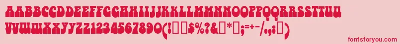 Valentina Font – Red Fonts on Pink Background