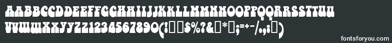 Valentina Font – White Fonts on Black Background