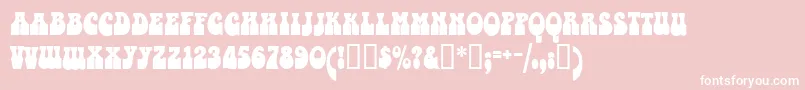 Valentina Font – White Fonts on Pink Background