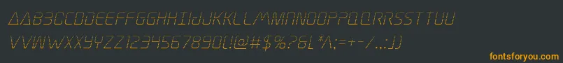 Шрифт Elitedangergradital – оранжевые шрифты на чёрном фоне