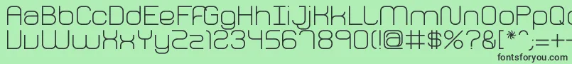 FhPerception Font – Black Fonts on Green Background