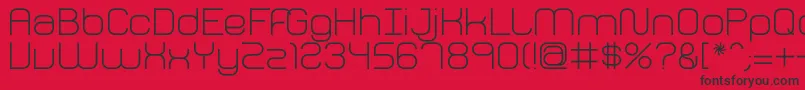 FhPerception Font – Black Fonts on Red Background