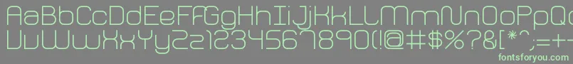 FhPerception Font – Green Fonts on Gray Background