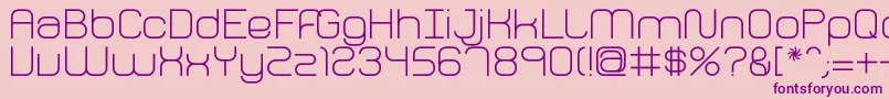 FhPerception Font – Purple Fonts on Pink Background