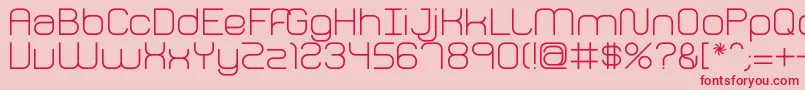 FhPerception Font – Red Fonts on Pink Background