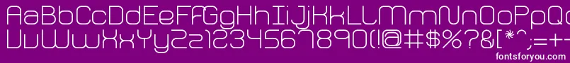 フォントFhPerception – 紫の背景に白い文字