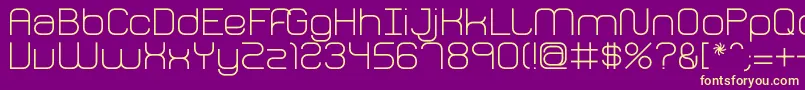 FhPerception Font – Yellow Fonts on Purple Background