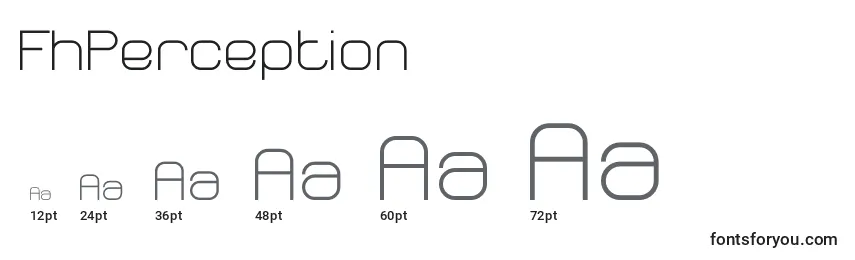 Размеры шрифта FhPerception