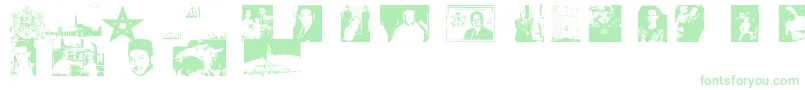 Maroc-fontti – vihreät fontit