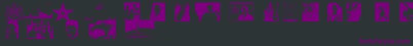Maroc Font – Purple Fonts on Black Background