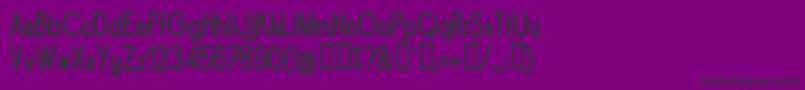 Sornbn Font – Black Fonts on Purple Background