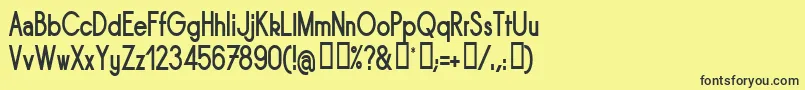 Sornbn Font – Black Fonts on Yellow Background