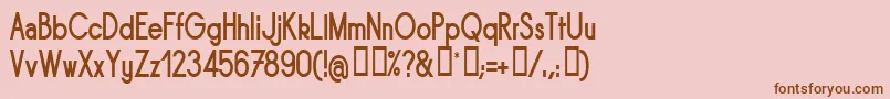 fuente Sornbn – Fuentes Marrones Sobre Fondo Rosa