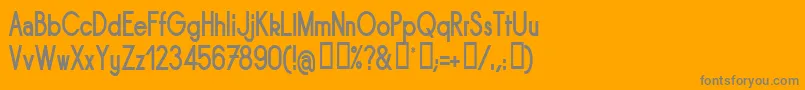 Sornbn-Schriftart – Graue Schriften auf orangefarbenem Hintergrund