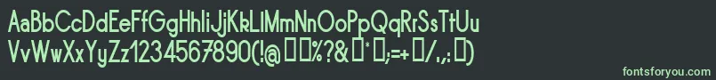 Sornbn Font – Green Fonts on Black Background