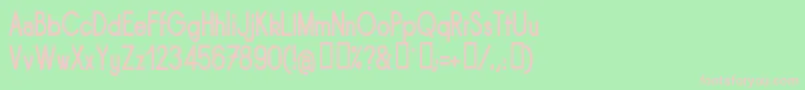 Sornbn Font – Pink Fonts on Green Background